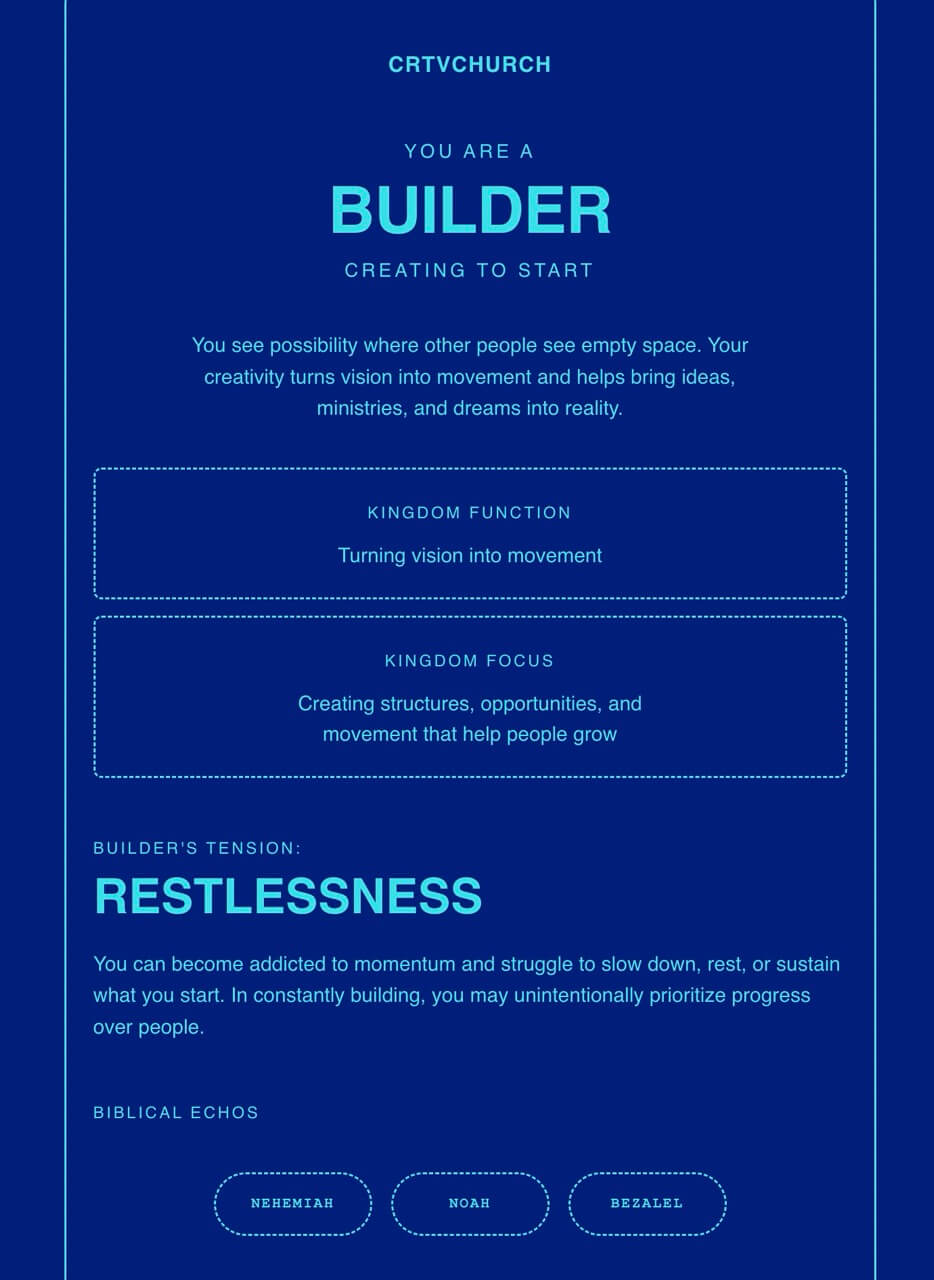 Crtvchurch builder