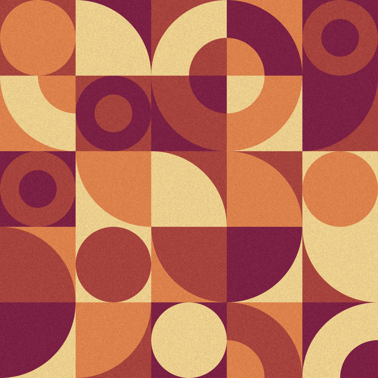 Geometric circles art