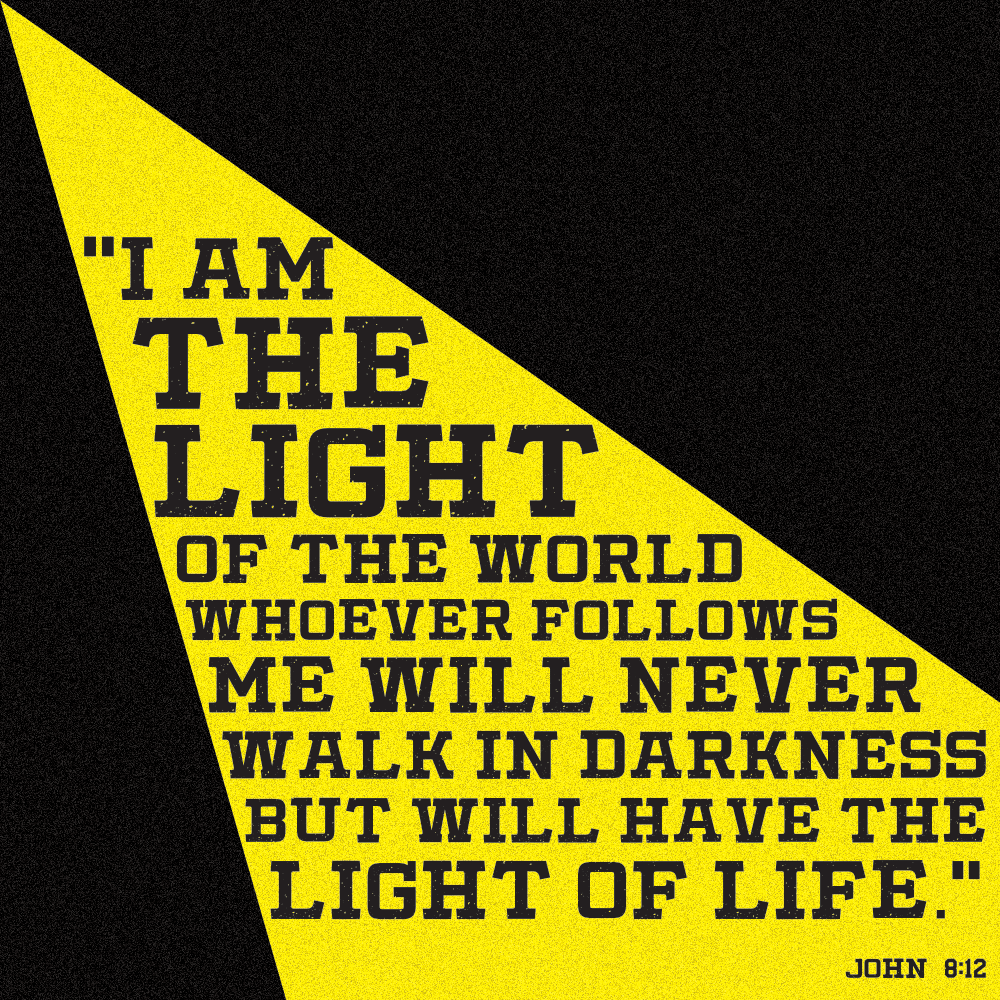 John 8:12 bible verse art