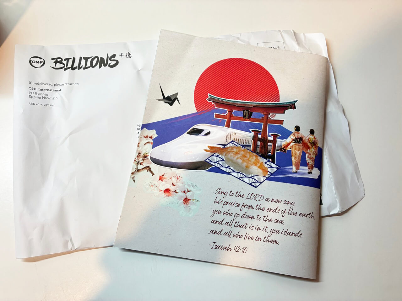 Omf billions magazine back cover may