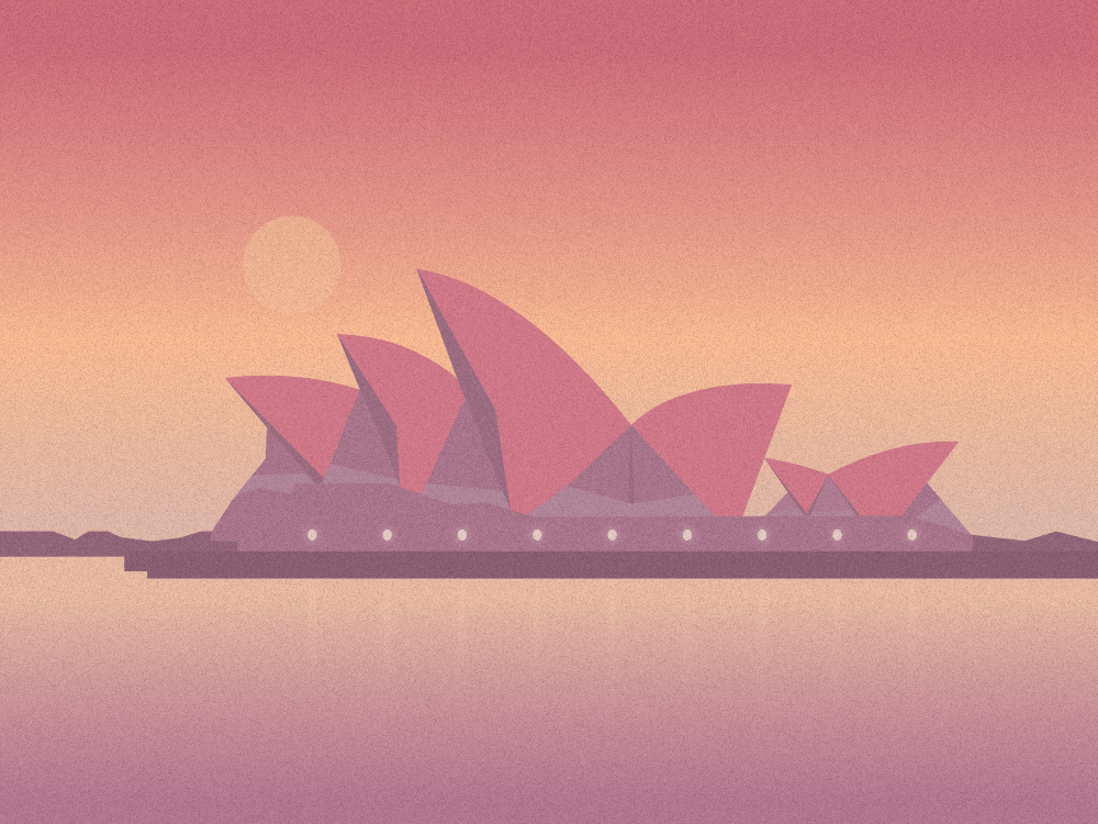 Opera house illustration