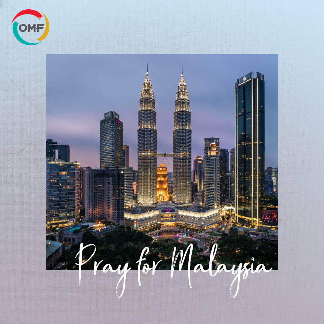 Pray for malaysia omf mission social media graphic