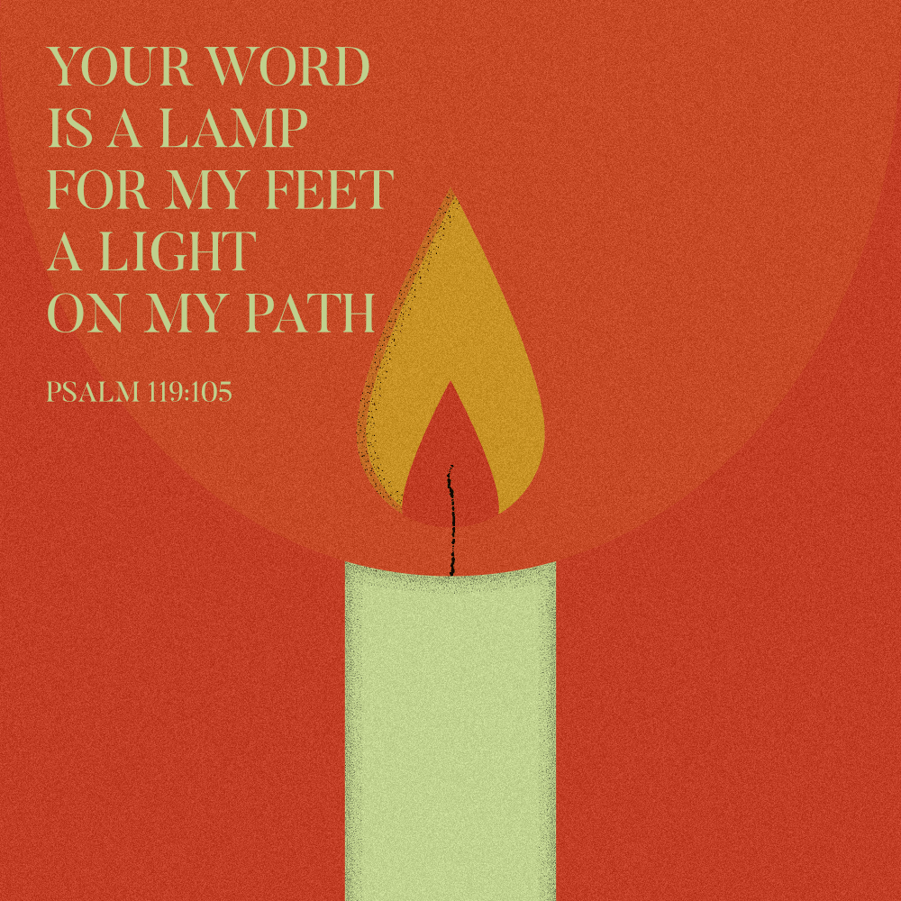 Psalm 119:105 bible verse art